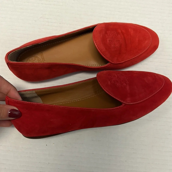Tory Burch suede red loafers - Picture 7 of 7